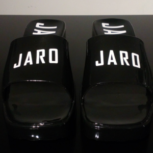 Jaro Black Mini Mop Mop Platform Heeled Sandals